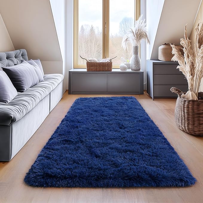 Shag Area Rugs for Living Room, Soft Fuzzy Plush Rugs, Upgrade Anti-Skid Modern - Image 3