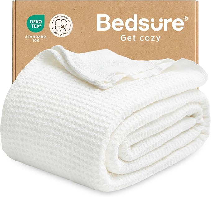 Bedsure Gentlesoft 100% Cotton Blanket Twin XL Size by BEDSURE