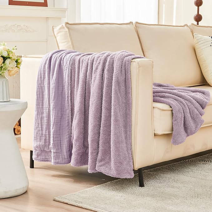 EMME Muslin and Fleece Twin Blanket Reversible - Image 5