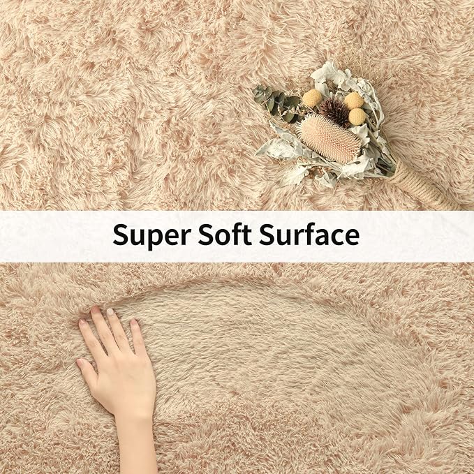 Merelax Modern Soft Fluffy Small Shaggy Rug - Image 4