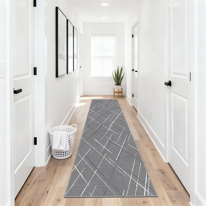 Kitchen Rugs Ultra Non-Slip 2.6x8 Washable Runner Rug Modern Tear and Stain - Image 5