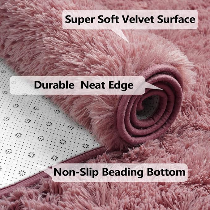 Merelax Soft Modern Indoor Large Shaggy Rug - Image 3