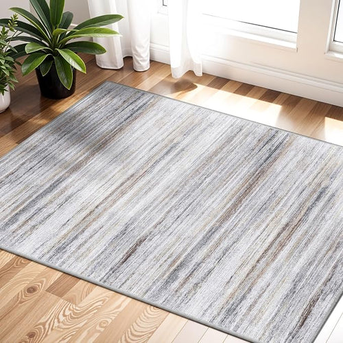 2x3 Small Washable Area Rug: Non-Slip Indoor Door Mat by WIEVEDENS