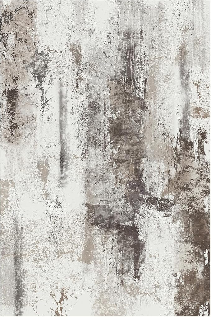 4x6 Area Rugs for Living Room, Modern Abstract Washable Rug, Boho Entryway Non - Image 9