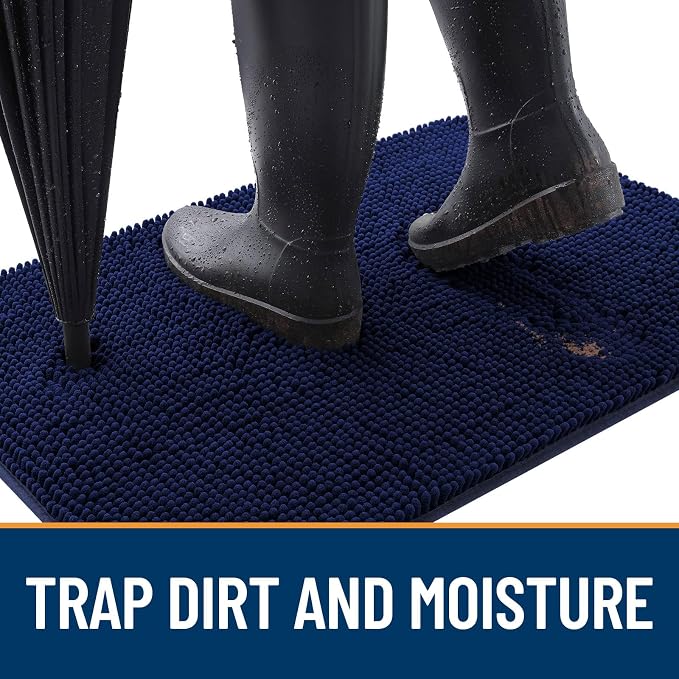 OLANLY Dog Door Mat for Muddy Paws 34x21, Absorbs Moisture and Dirt, Absorbent - Image 2