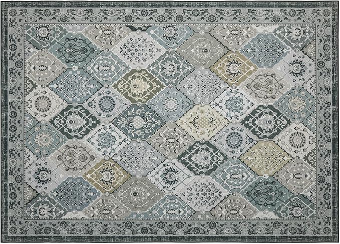 Phantoscope Washable Area Rug 5'x7' Non-Slip, Vintage Boho Rugs - Image 3