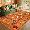 RELEANY Floral Nursery 6x9 Area Rugs Washable Print Boho Cute Carpet Non Slip by RELEANY