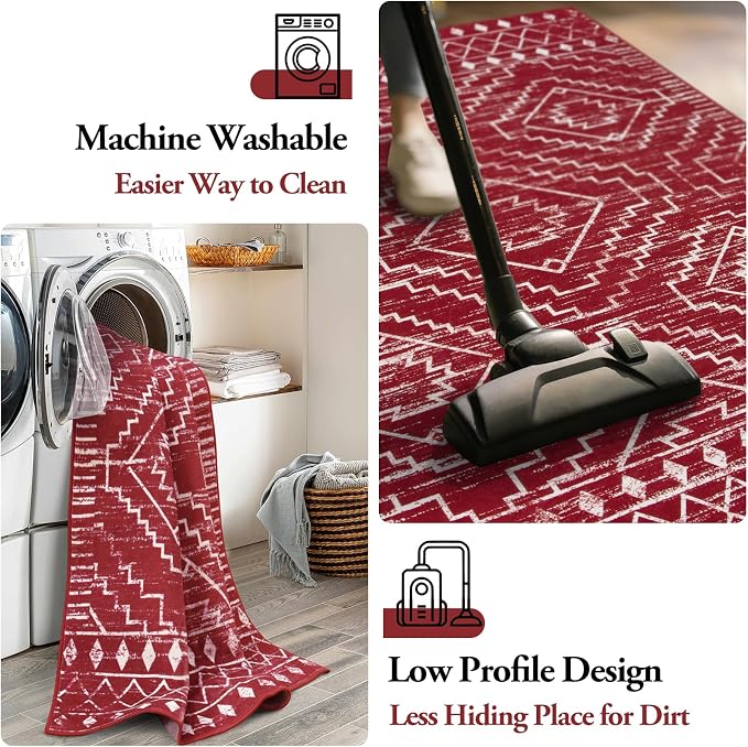 Wonnitar Moroccan Washable 5x7 Rug - Image 5