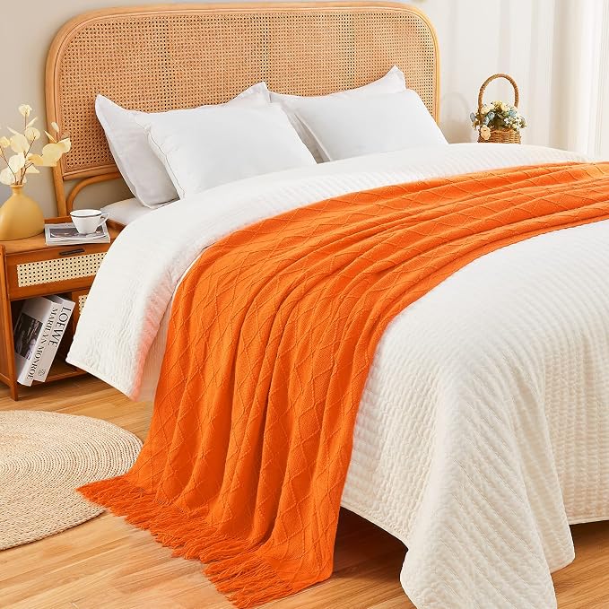 inhand Fall Throw Blanket Burnt Orange - Image 2