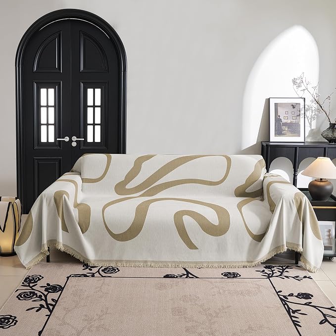 MYSKY HOME Boho Couch Cover Super Soft Couch Covers - Image 2