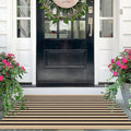 IOHOUZE Striped Area Rug 2.3'x3.6' Front Door Rugs Small Washable Area Rug by iOhouze
