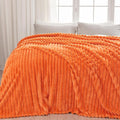 NEWCOSPLAY Super Soft Fall King Blanket Orange Premium Silky Flannel Fleece 3D by NEWCOSPLAY