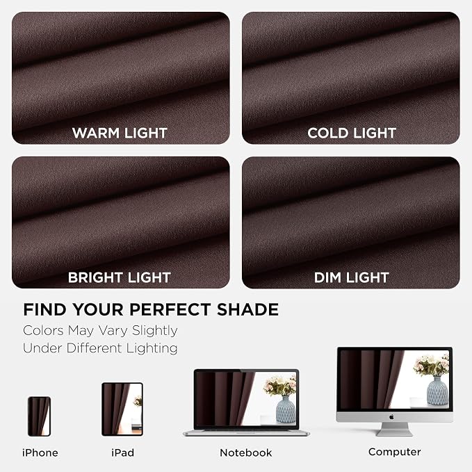 Joydeco Blackout Curtains 84 Inch Length 2 Panels Set, Thermal Insulated Long - Image 8