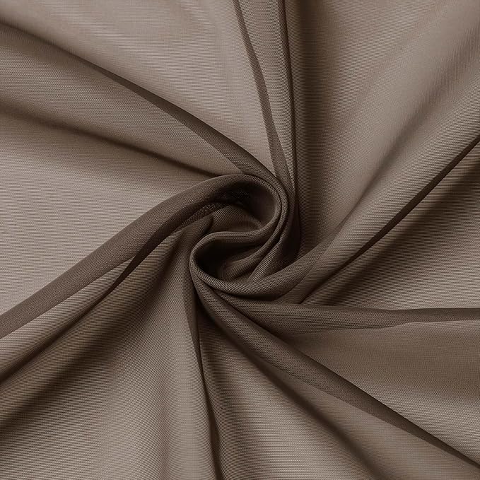 Chocolate Valances for Windows, Sheer Curtains 14 Inch Length 2 Pack Kitchen - Image 9