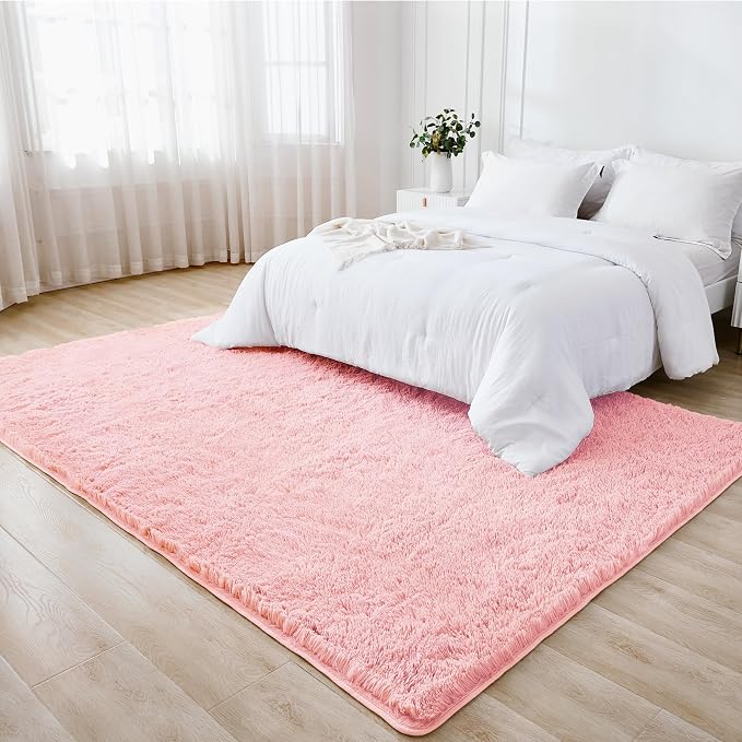 Litanika 6x9 Shag Area Rug for Living Room Bedroom, Non-Shedding Modern Indoor - Image 3