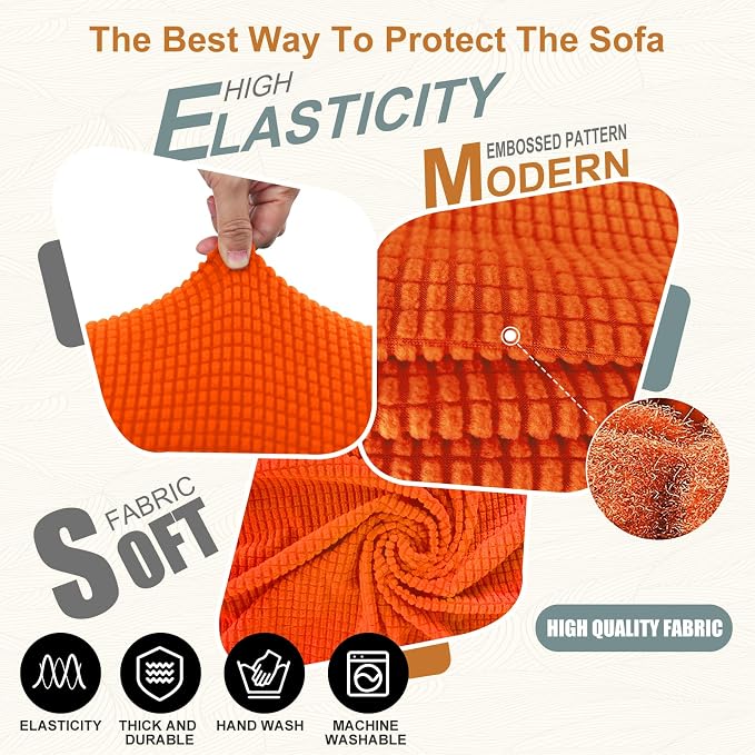 Stretch Couch Cover Washable Sofa Slipcover Furniture Protector - Image 6