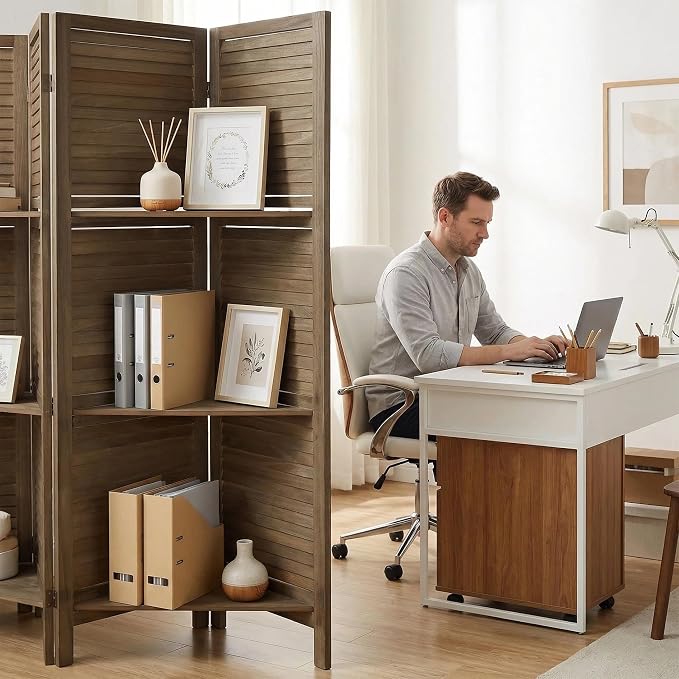 Bluecat 4 Panel Folding Room Divider - Image 8