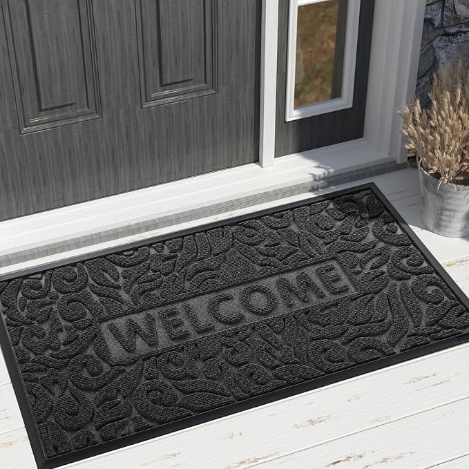 Yimobra Large Welcome Mat 47x32, Waterproof Non-Slip Outdoor Mats by Yimobra
