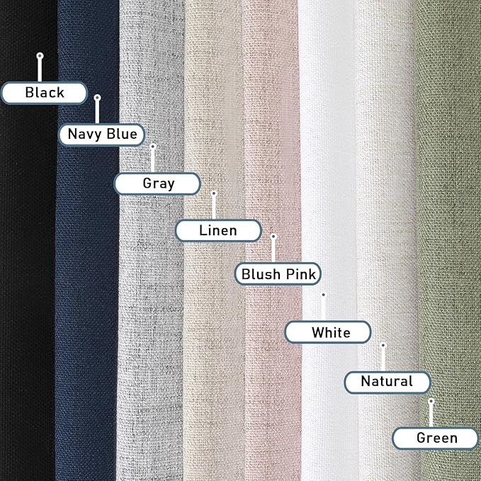 Chyhomenyc Blush Pink Valance for Windows, Light Filtering Textured Small - Image 9