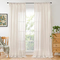 BGment Long Linen Curtains 102 Inch Length by BGment
