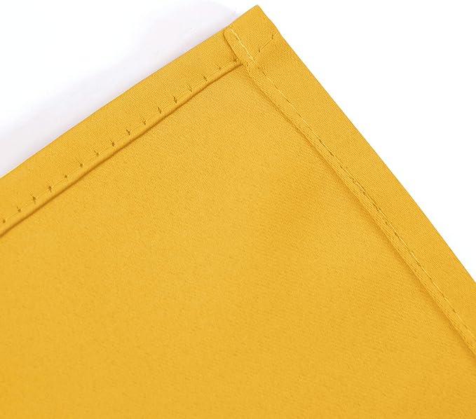LEMOMO Yellow Thermal Blackout Curtains/42 x 95 Inch/Set of 2 Panels Room - Image 8