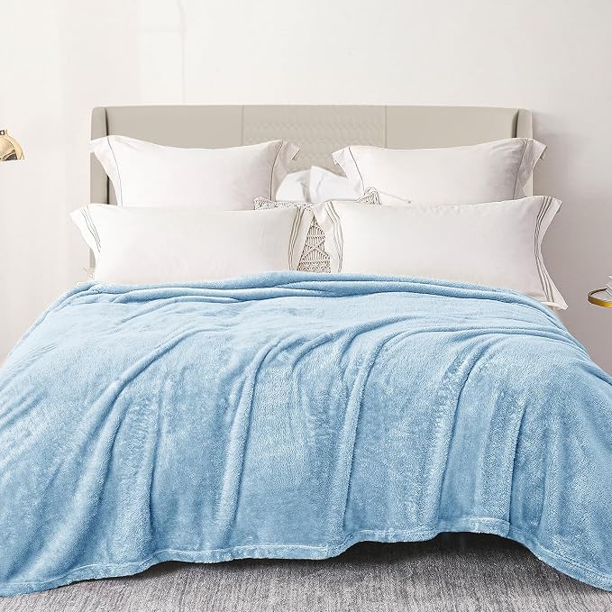 Exclusivo Mezcla Plush Fuzzy Fleece Bed Blanket King Size, Super Soft, Fluffy by ExclusivoMezcla