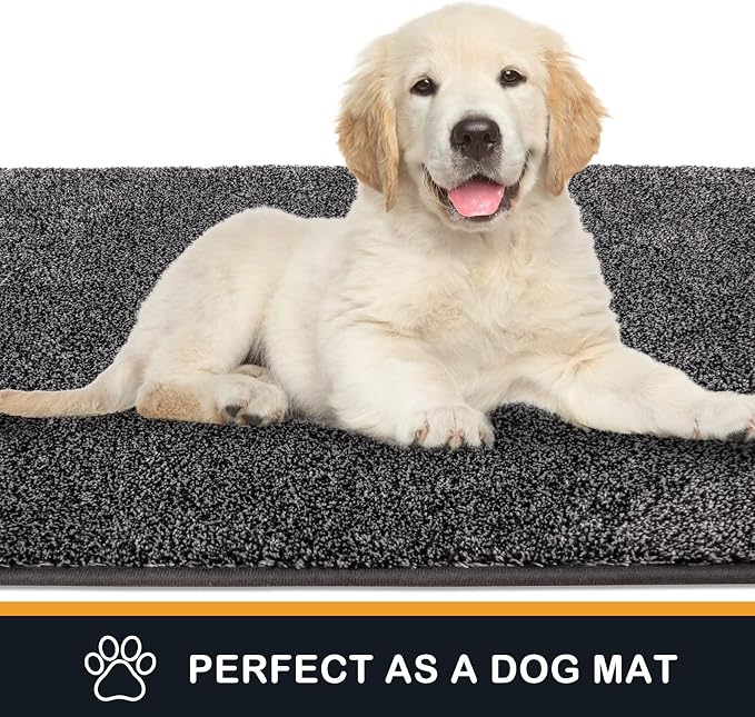 PURRUGS Dirt Trapping Door Mat 34" x 59", Non-Slip Machine Washable Entryway Rug - Image 6
