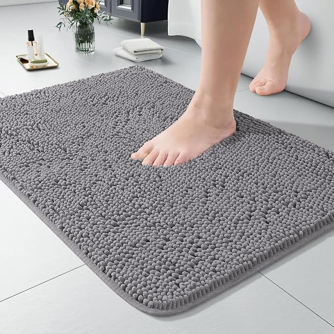 LOCHAS Luxury Bathroom Rug Shaggy Bath Mat 24 x 36 Inch, Washable Non Slip Bath by LOCHAS