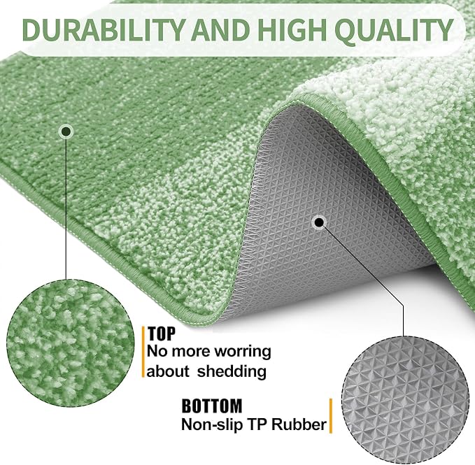 Kitinjoy Indoor Outdoor Door Mat, 32x20 Non-Slip Absorbent Dirt Trapper - Image 3