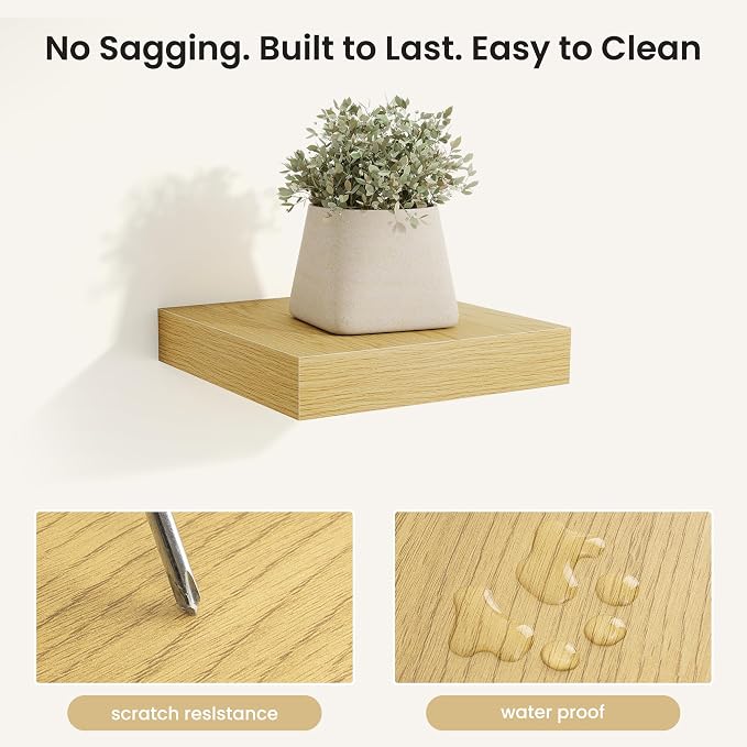 Fun Memories Rustic Wood Floating Shelves - Image 4