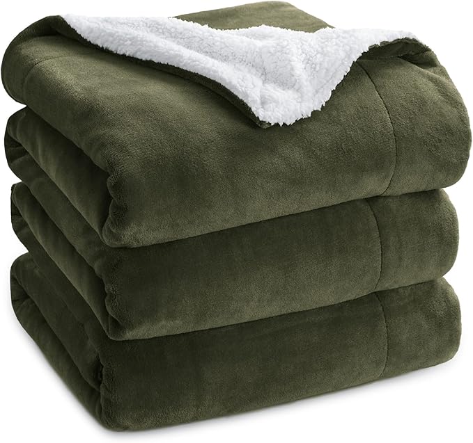 Bedsure GentleSoft Sherpa Fleece Blanket Queen Size by BEDSURE