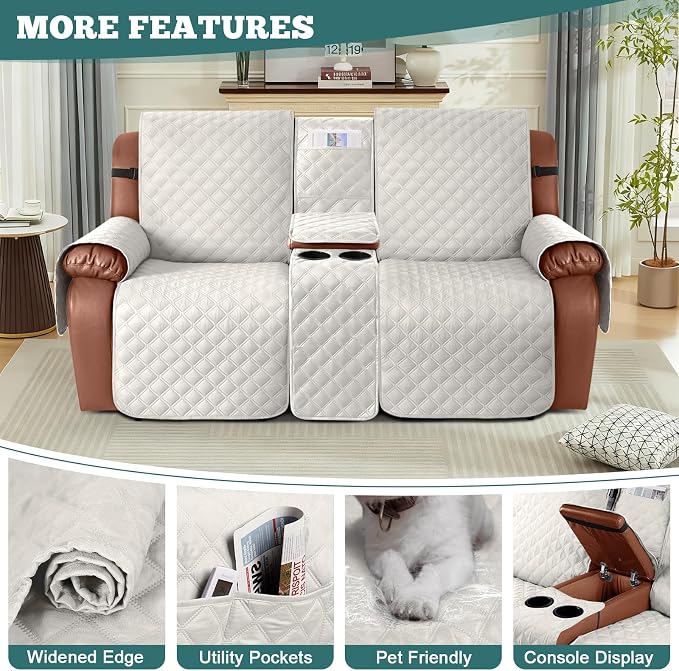 Ruaozz Waterproof Loveseat Recliner Cover - Image 5