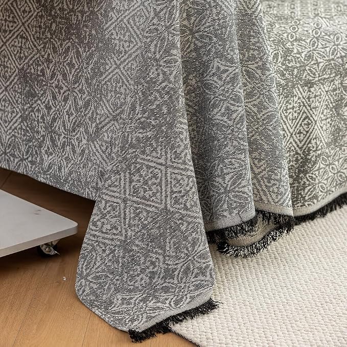 ROOMLIFE Couch Cover Black Boho Sofa Covers - Image 9