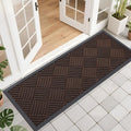 OLANLY Front Door Mat Outside Entrance 47x17, Heavy Duty Sturdy Natural Rubber by OLANLY