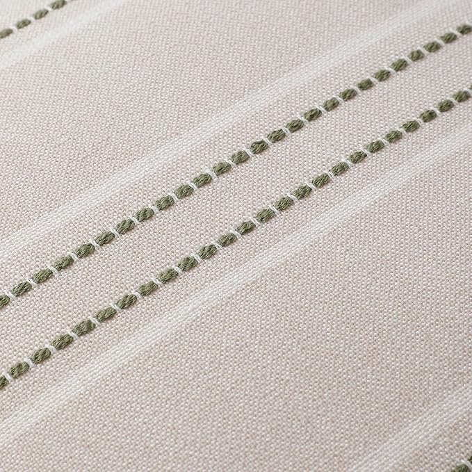 Hckot Spring Decorative Pillow Covers 18x18 Striped Throw Pillows Textured - Image 4