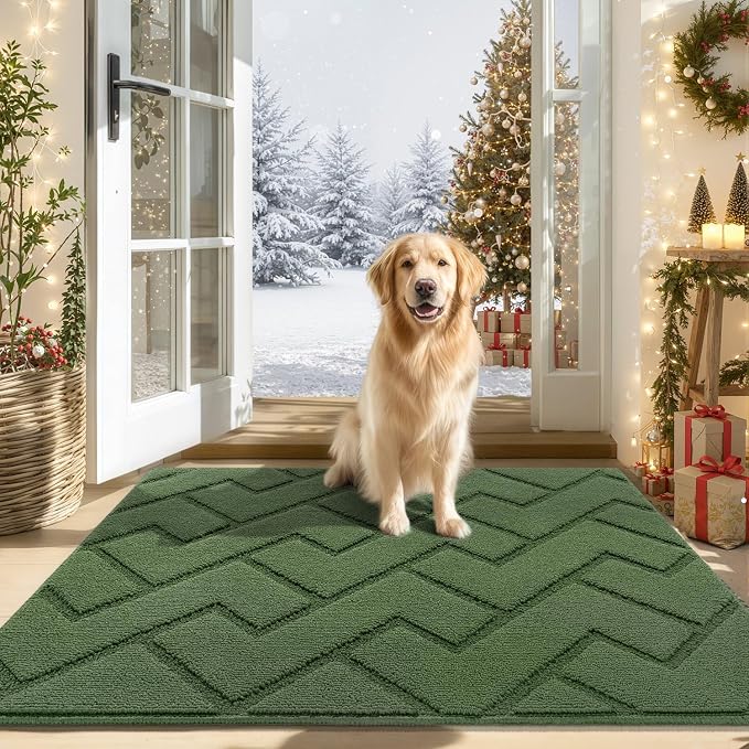 hicorfe Indoor Door Mat, Non Slip Door Mats, Absorbent Resist Dirt Entrance by Hicorfe