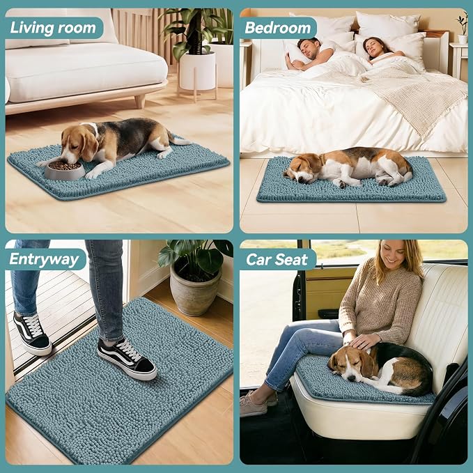 Bcoimo Super Absorbent Dog Door Mat, Pet Rugs - Image 6