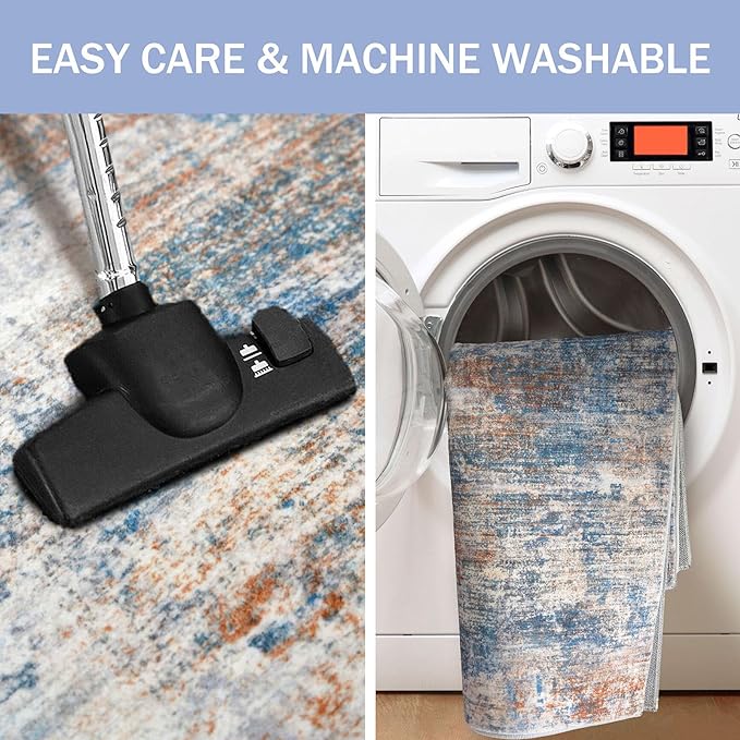 IOHOUZE Abstract Area Rugs 6x9 Ft Washable Rugs - Image 3