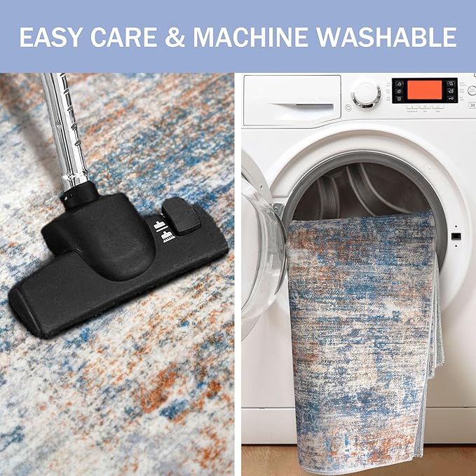 IOHOUZE Small Abstract Area Rug 2x3 Ft Entryway Rugs Washable Door Mat Indoor - Image 3