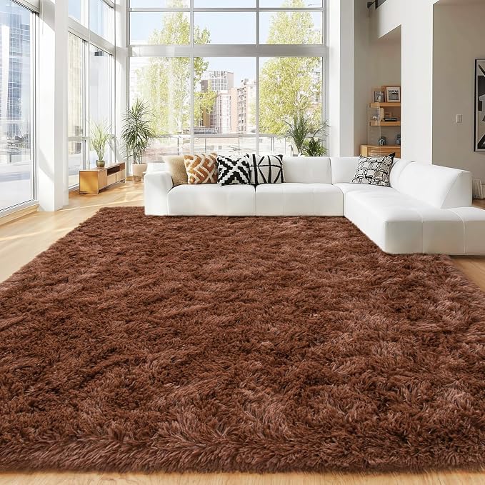 Area Rugs 9x12 Living Room, Ultra Soft Shaggy Fluffy Rug - Image 3