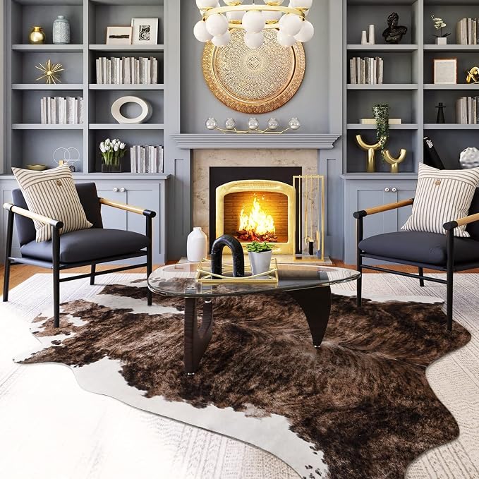 Easycozy Faux Cowhide Large Cow Print Rug - Image 4