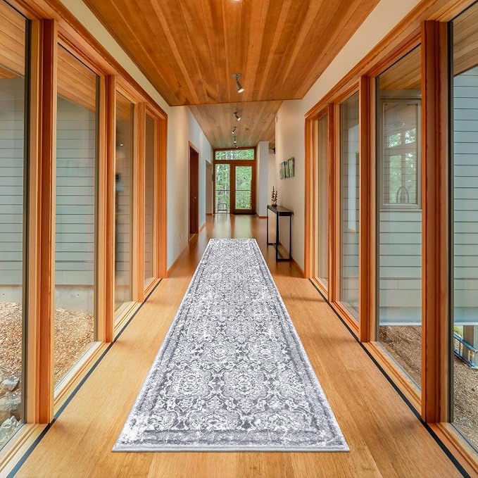 Vaukki Hallway Runner Rug, Vintage Shaggy Soft Laundry Rug Runner, Non Slip - Image 6