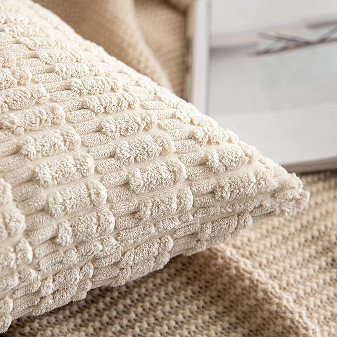 MIULEE Pack of 2 Corduroy Decorative Lumbar Throw Pillow Covers 20x12 Inch Soft - Image 4