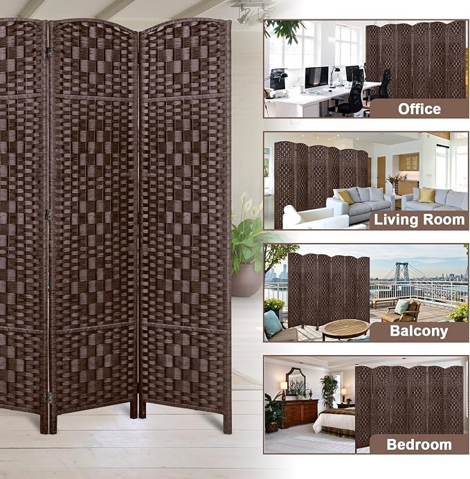 Rose Home Fashion 6 ft Tall Room Divider, Room Dividers and Folding Privacy - Image 7