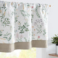 JINCHAN Linen Double Layer Valance Curtain by JINCHAN