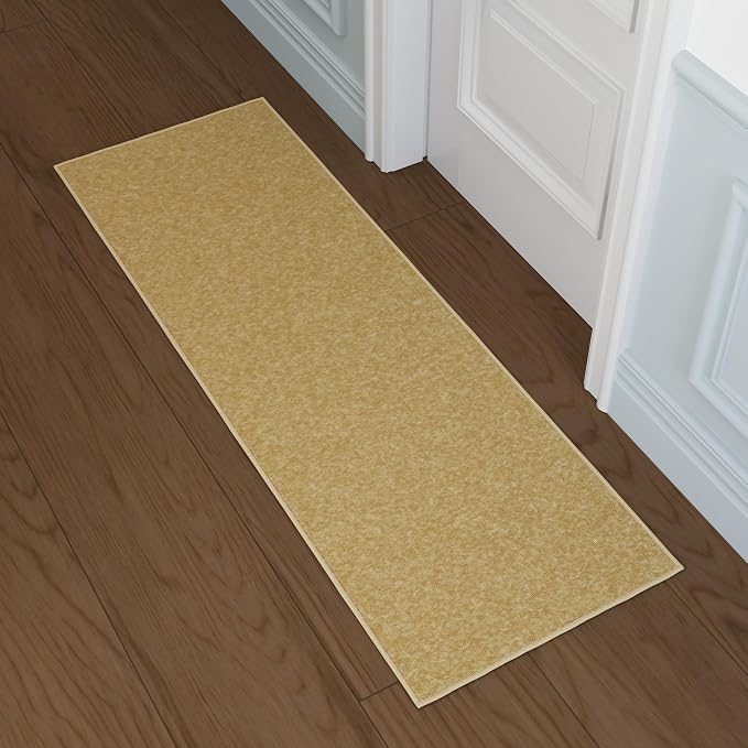 Ottomanson Hallway Runner Rug 1'10" x 6' Non Slip Solid Area Rugs Easy to Clean - Image 9