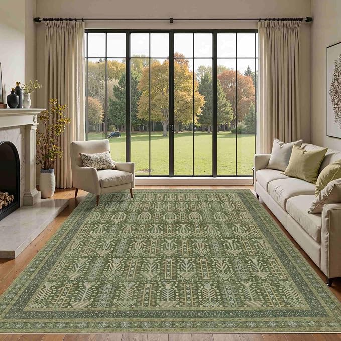 Rugxara 8x10 Washable Area Rugs by Rugxara