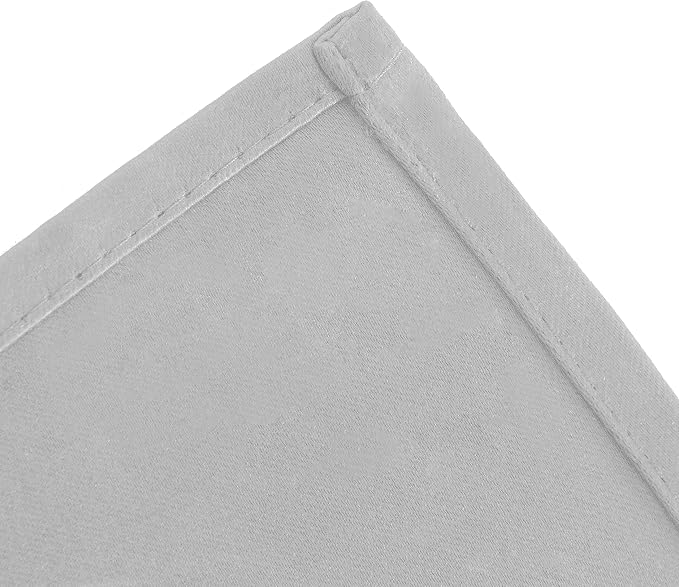 LEMOMO Light Grey Blackout Curtains 66 x 63 Inch Length/Set of 2 Curtain - Image 8