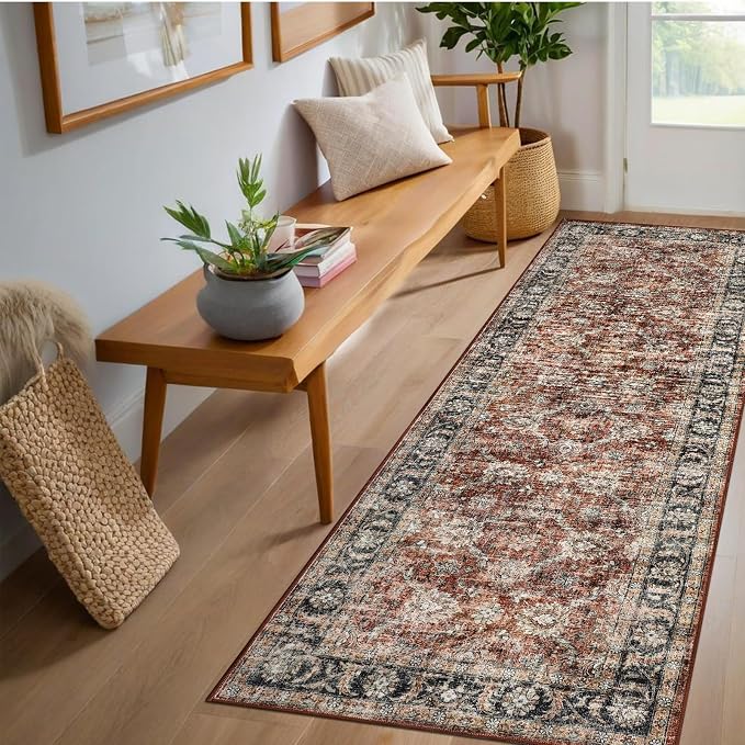 GarveeHome Washable Runner Rug 2x6 Vintage Carpet Runner by GarveeHome