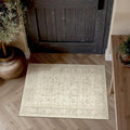 PureCozy Beige Entryway Rug 2x3 Vintage Area Carpet Indoor Kitchen Washable by PureCozy